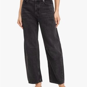 Madewell The Darted Barrel-Leg Women's Black Jeans Size 25